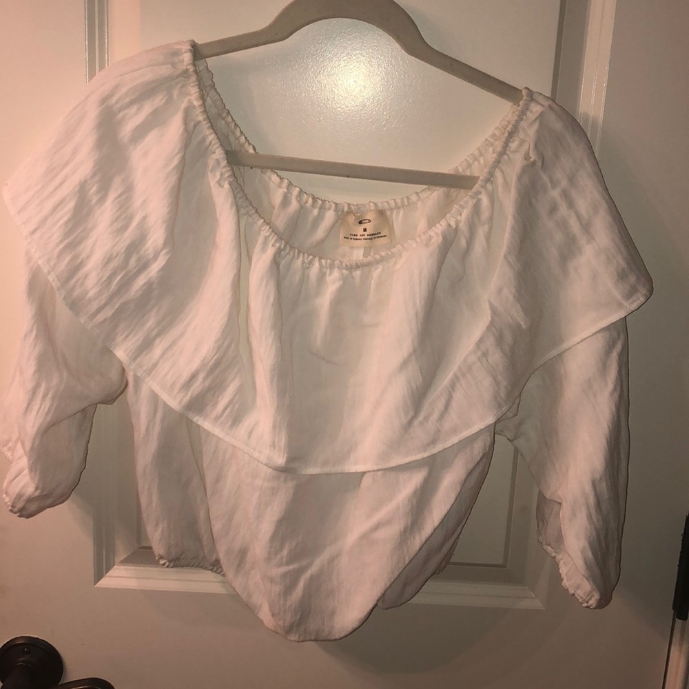 Pins and Needles off the shoulder 3/4 length